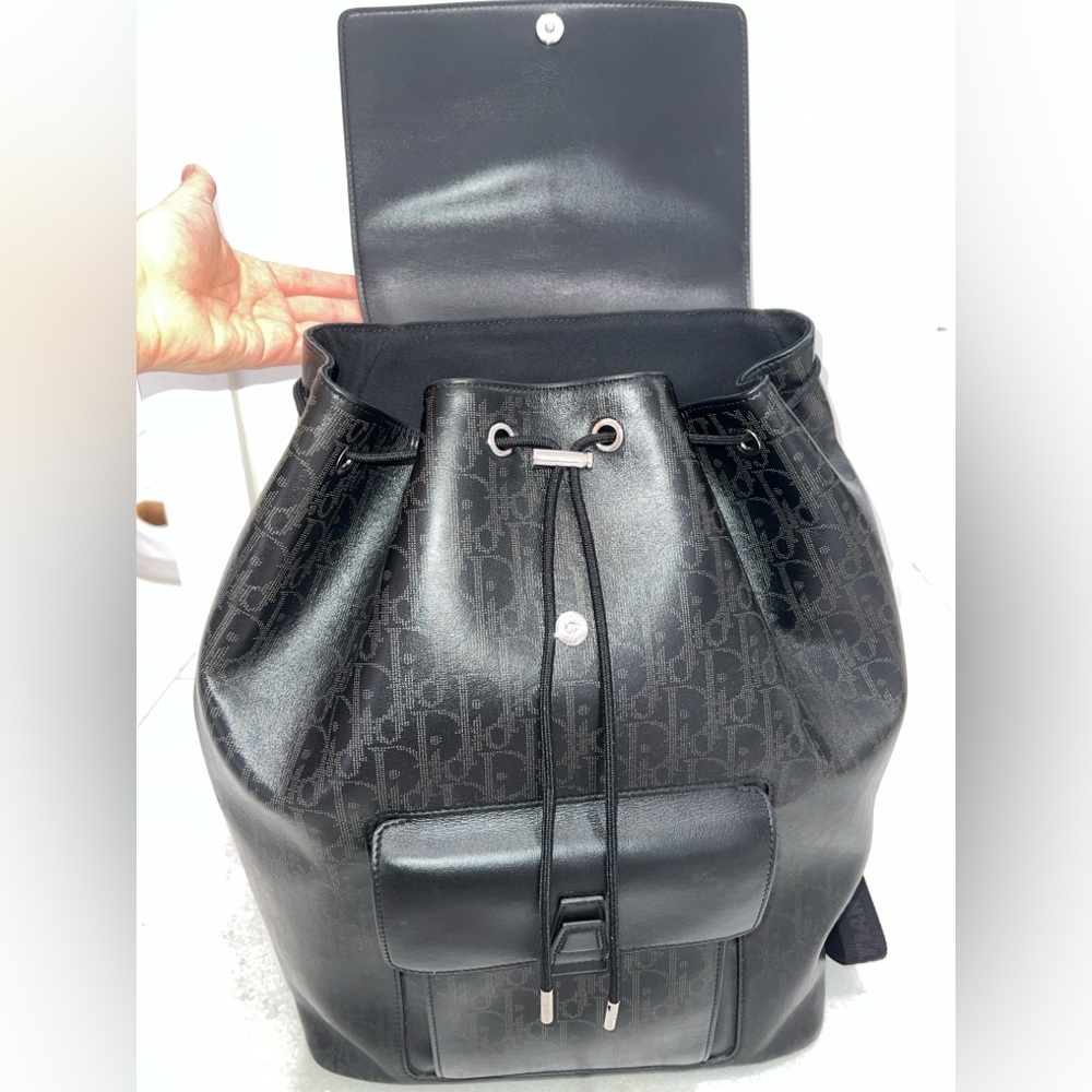 Dior Oblique leather galaxy backpack - Picture 4 of 6